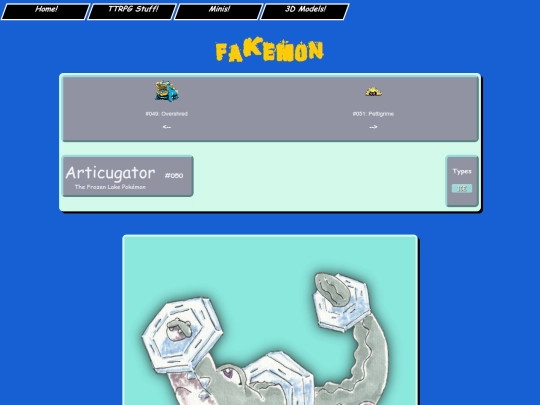 pokemon/fakemon/dex/050_articugator screenshot