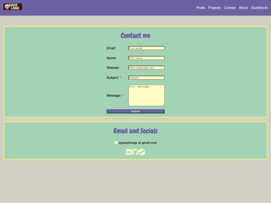 Contact screenshot