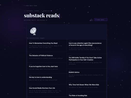 links screenshot