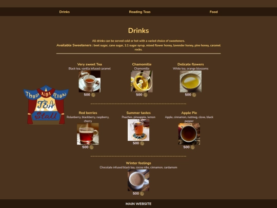 menu screenshot