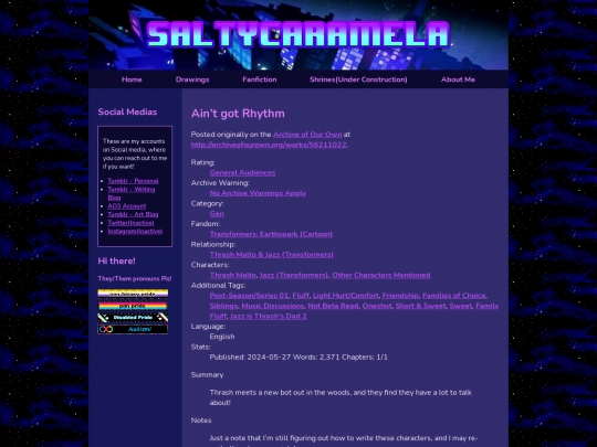 AO3-Fanfiction/Aint_got_Rhythm screenshot