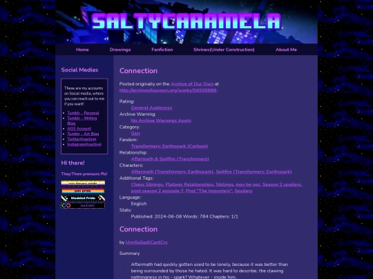 AO3-Fanfiction/Connection screenshot