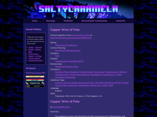 AO3-Fanfiction/Copper_Wire_of_Fate screenshot