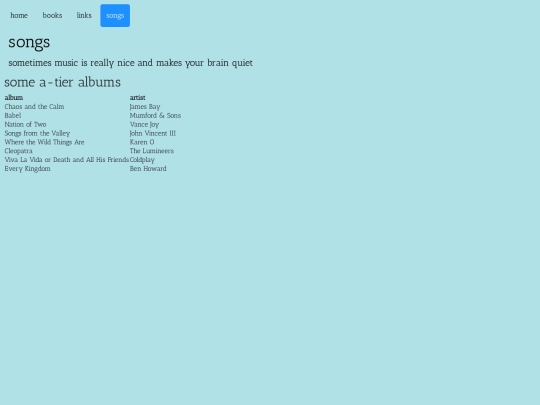 songs screenshot