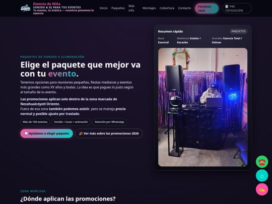 paquetes screenshot