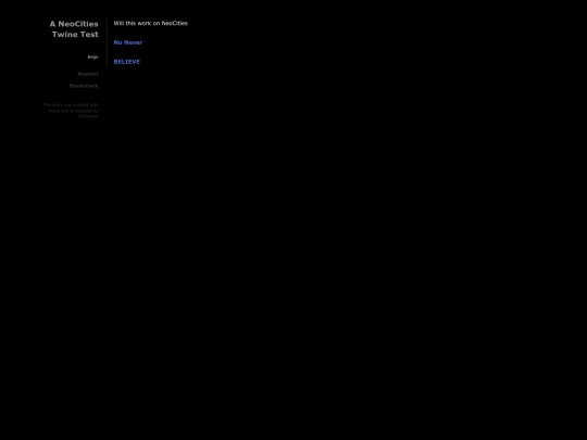 NeoCitiesTest screenshot