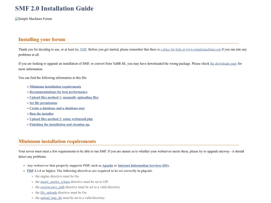 simplemachines/smf_2-0-17_install/readme screenshot