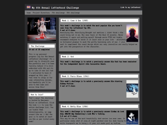 My Projects Page/Letterboxd6th screenshot