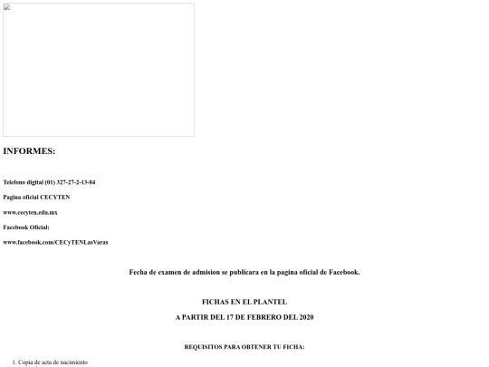 informaciongeneral screenshot