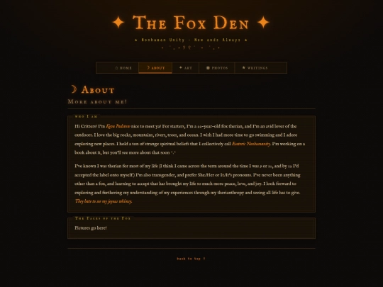 Test/about screenshot