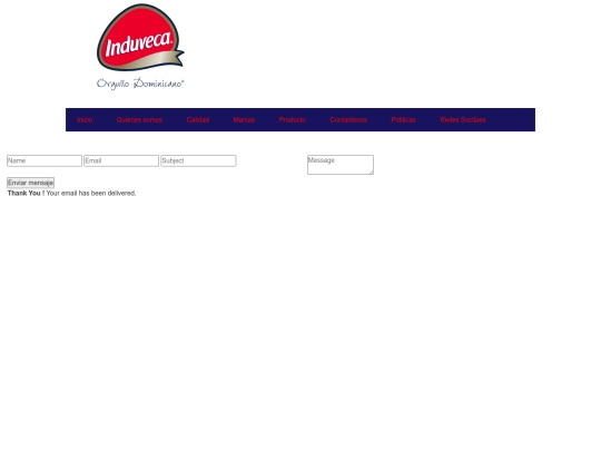 Nueva carpeta/Induveca - Contactenos screenshot