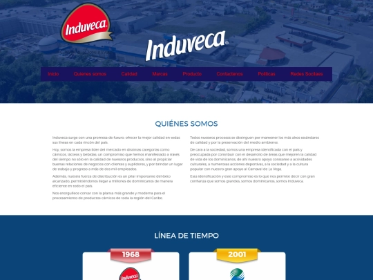Nueva carpeta/Induveca - Quienes somos screenshot