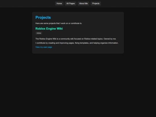 projects screenshot