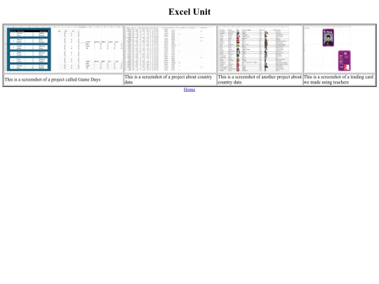 Excel screenshot