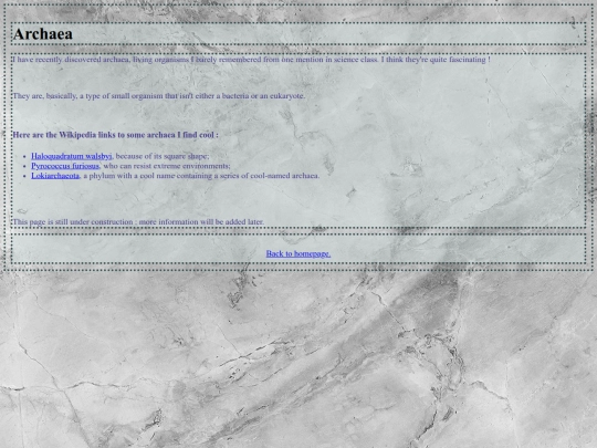 interest/archaea screenshot