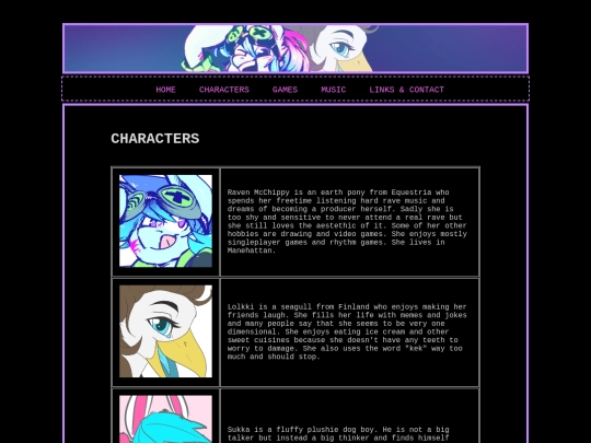 characters screenshot