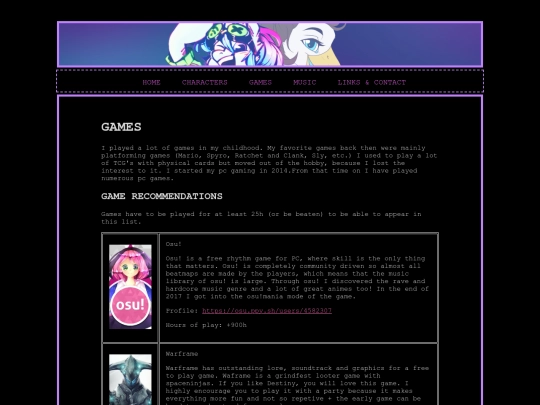games screenshot