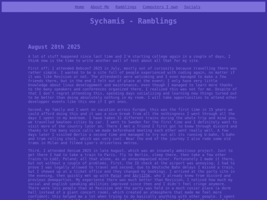 ramblings screenshot