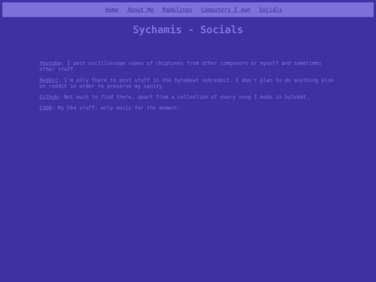 socials screenshot