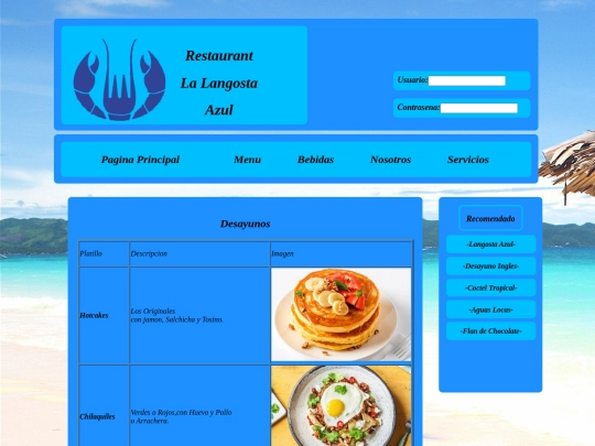 ProgIV/Proyecto/Desayunos screenshot