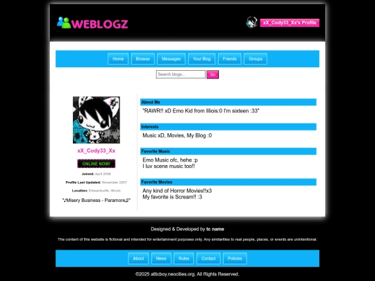 cody-profile screenshot