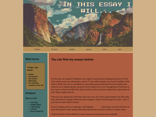 EssayHomepage screenshot
