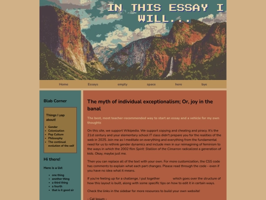 Exceptionalism screenshot