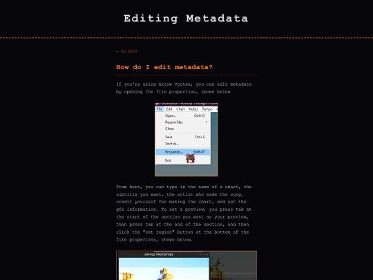 metadata screenshot