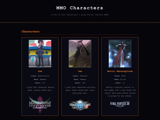 mmochars screenshot