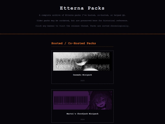 packsarchive screenshot