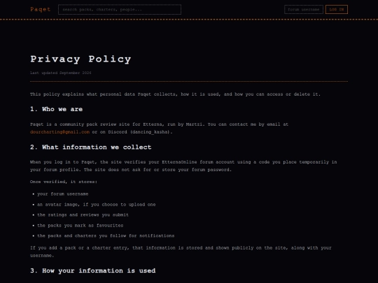 paqet/privacy screenshot