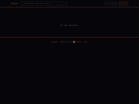 paqet/user screenshot