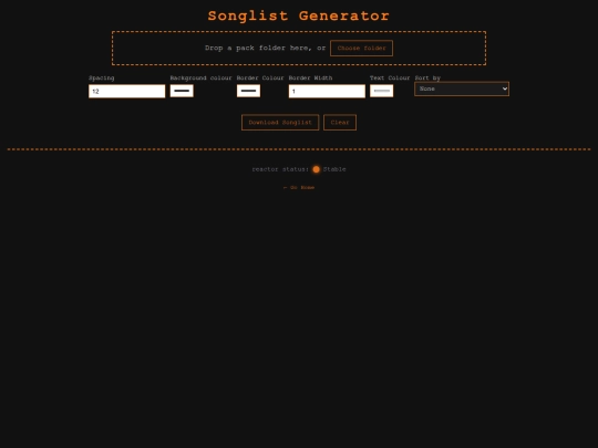 songlistgenerator screenshot