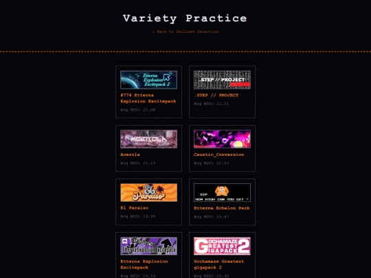varietypractice screenshot