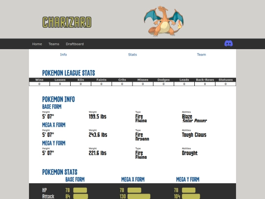 draft/pokemon/charizard screenshot