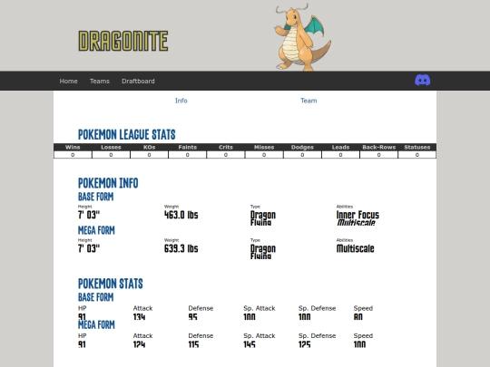 draft/pokemon/dragonite screenshot