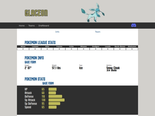 draft/pokemon/glaceon screenshot