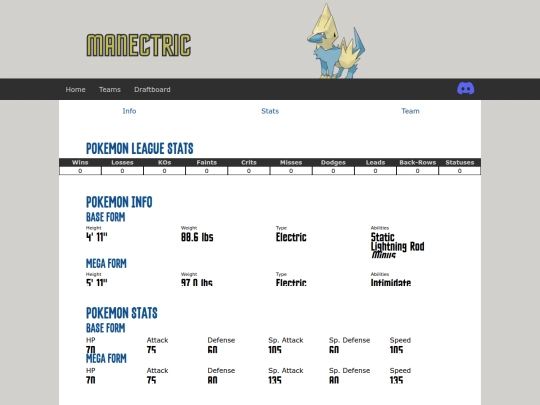 draft/pokemon/manectric screenshot