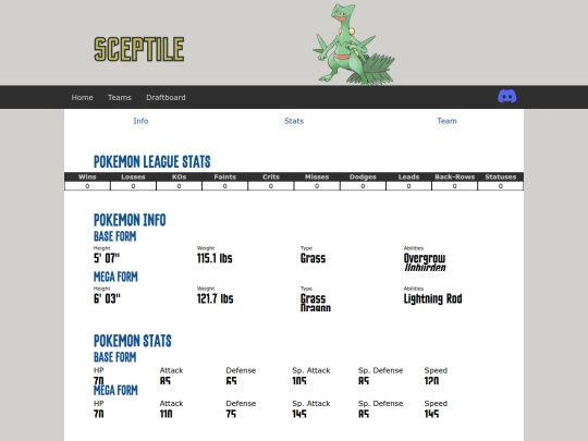 draft/pokemon/sceptile screenshot