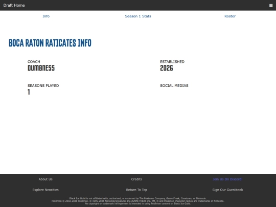 draft/teams/boca-raton-raticates screenshot