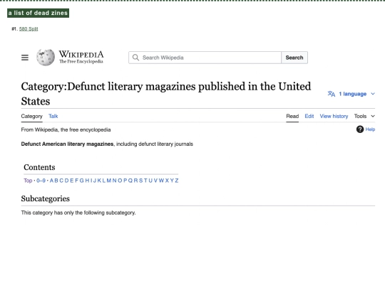 list screenshot