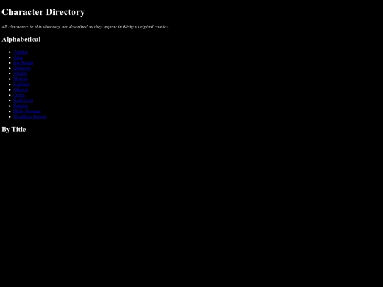 kirby/characters screenshot