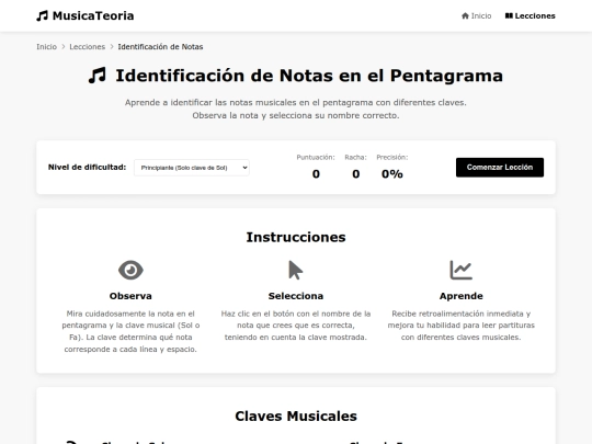 leccion-notas screenshot