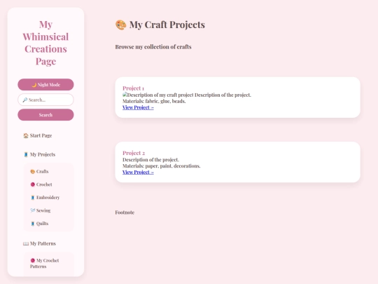craftprojects screenshot