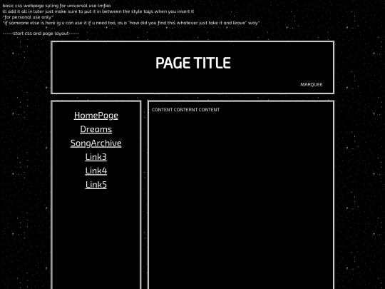 css_template screenshot