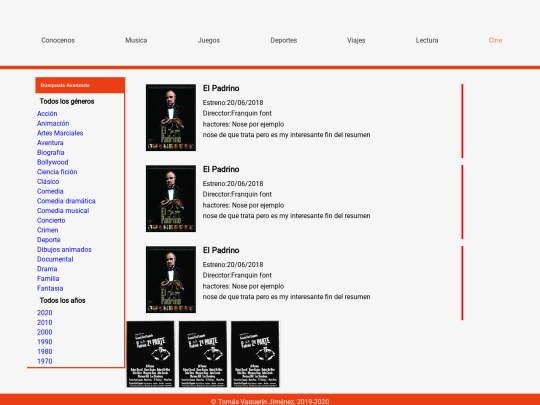 Proyectos/Proyecto_18/OcioCine screenshot