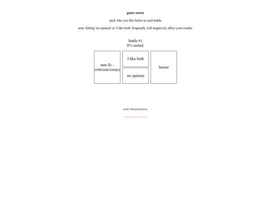 genre-sorter screenshot
