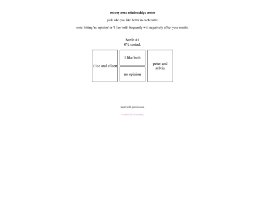 rooneyverse-relationships-sorter screenshot
