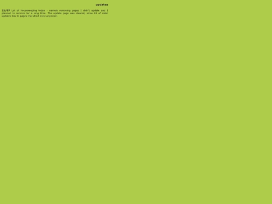 updates screenshot