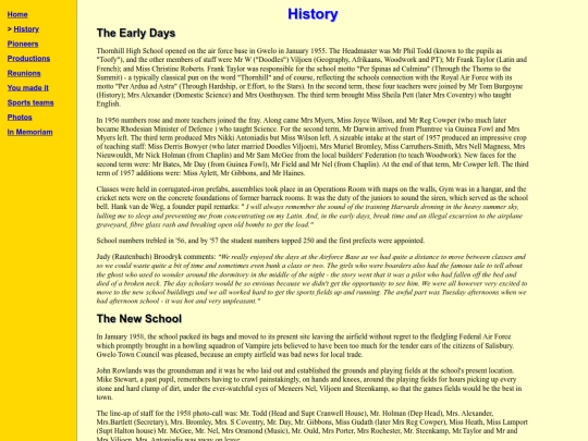history screenshot
